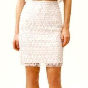 Anthropologie BHLDN Payton Crochet Skirt